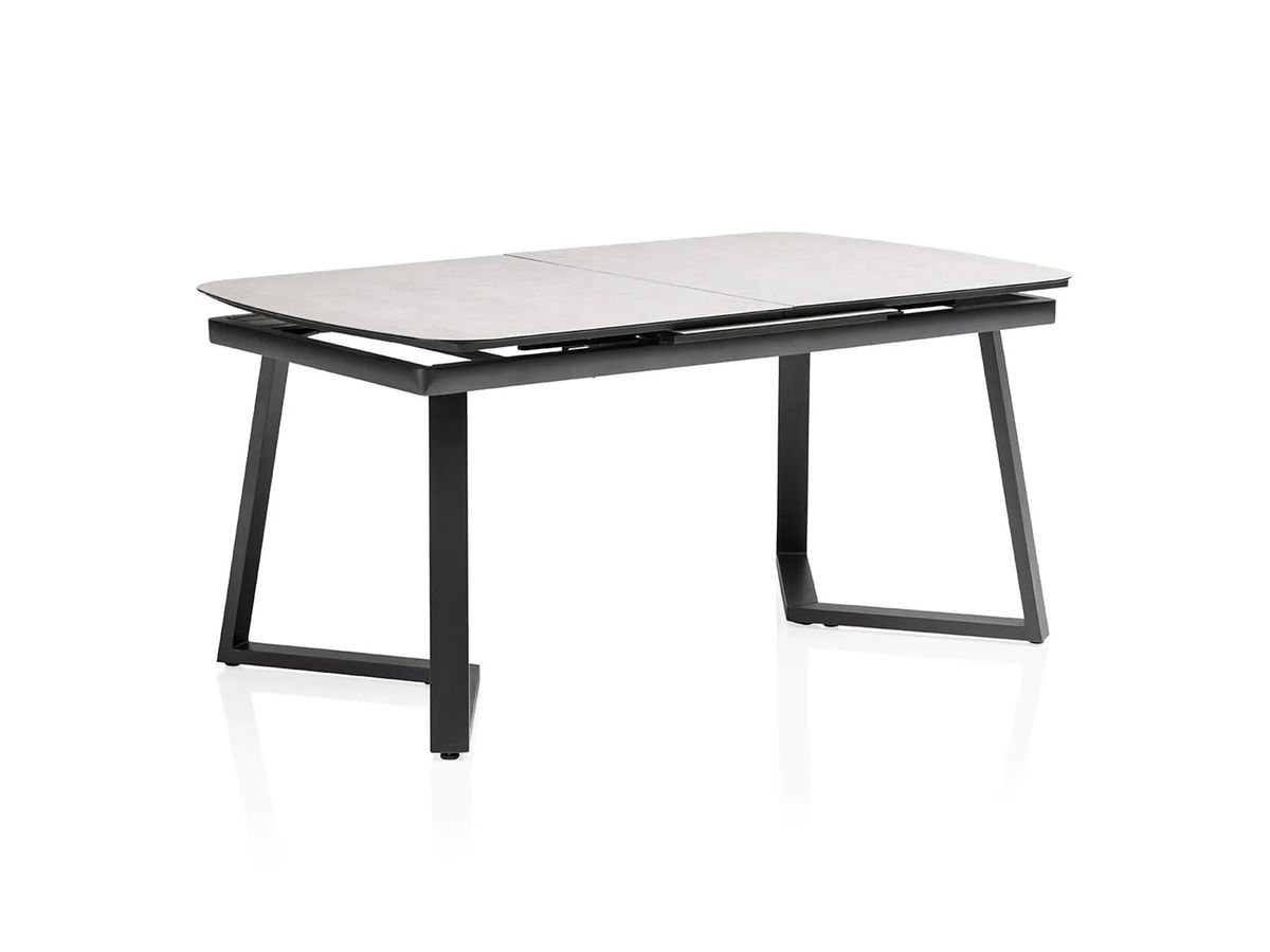 Ceramic rozťahovací stôl antracit/sivý 160/200x75 cm