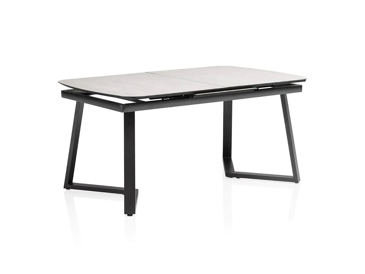 Ceramic rozťahovací stôl antracit/sivý 200/260x75 cm