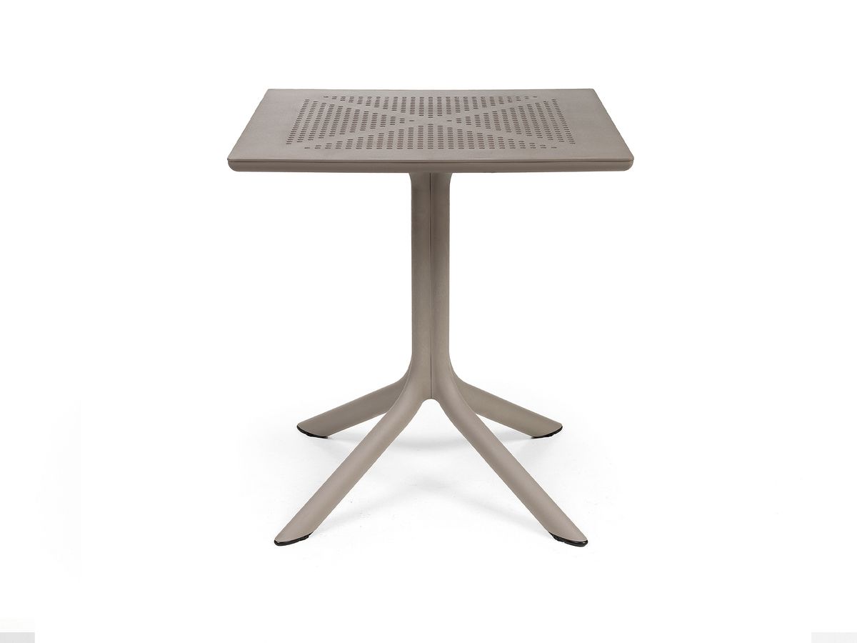 Clip stôl 70x70 cm Tortora