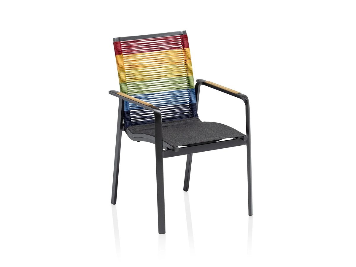 Diamond stolička s podrúčkami viacfarebná