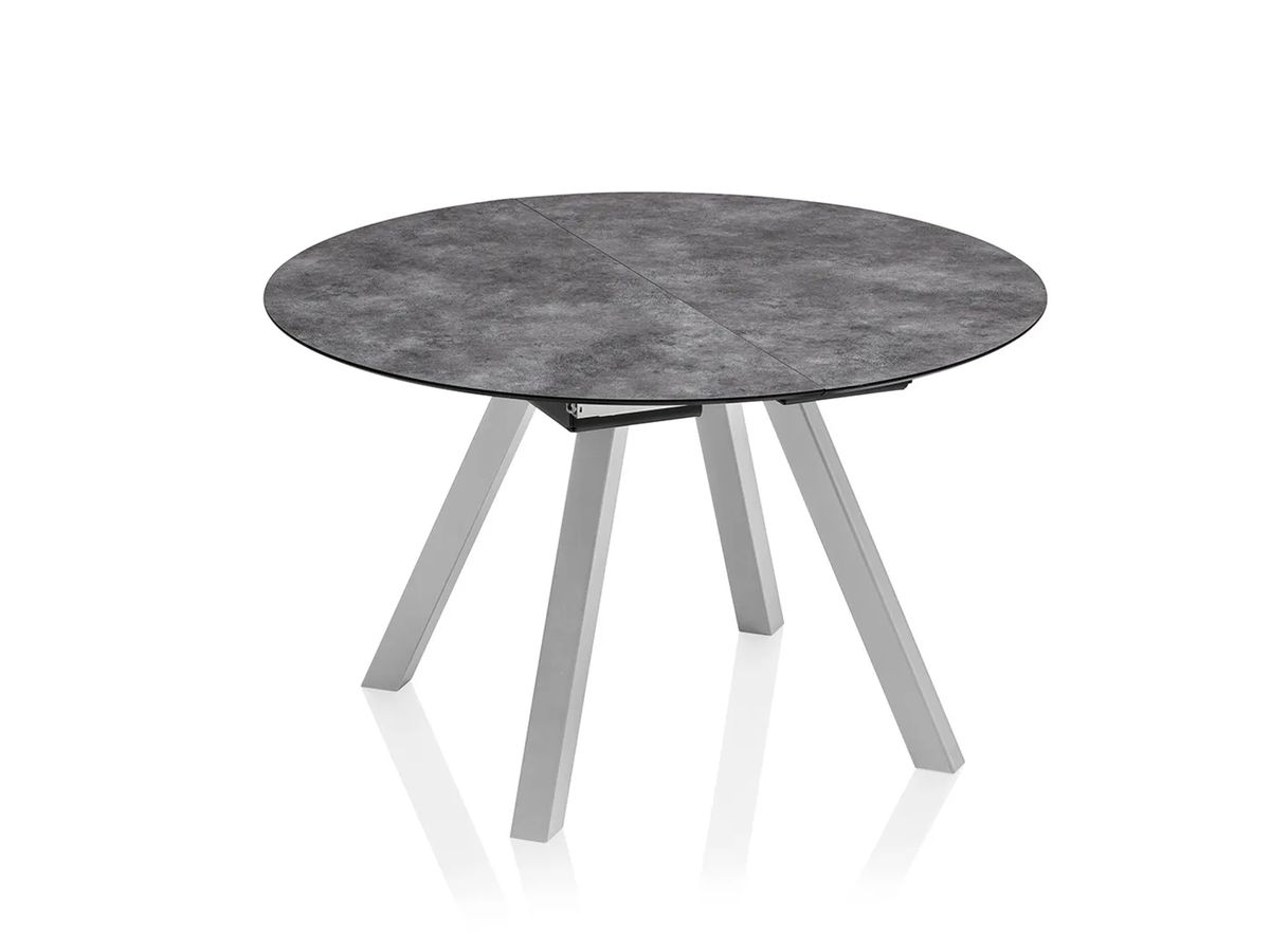 HPL rozťahovací stôl strieborný/antracit 120-170 cm 